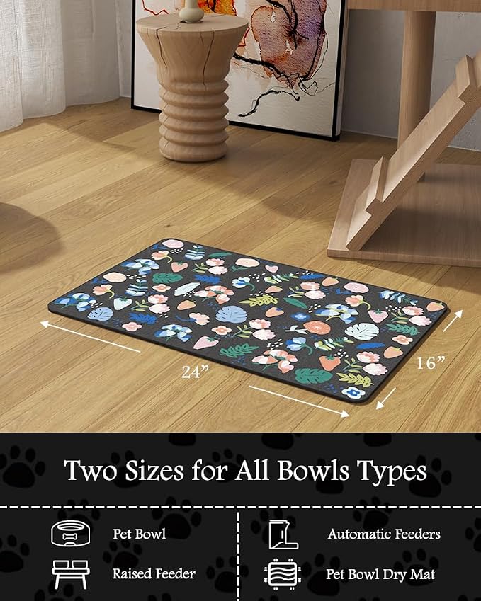 Pet Feeding Mat-Absorbent Dog Mat - Image 7