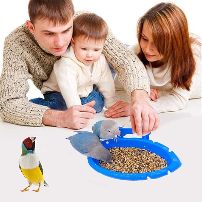 Bird Bath for Cage with 3 Balls Bird Tub Bowl Basin Hanging Birdbath Toy Pet - Image 6