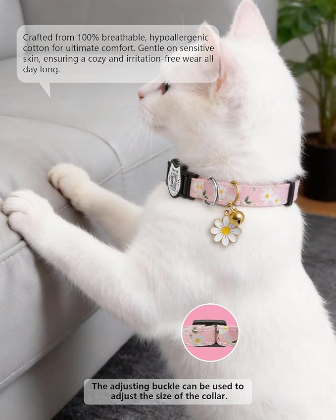 4 Pack-QR Code Cat Collar Breakaway Safe - Image 3