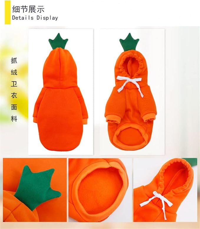 Warm Dog Winter Clothes Cute Fruit Dog Coat Hoodies Fleece Pet Dogs Costume - Image 2