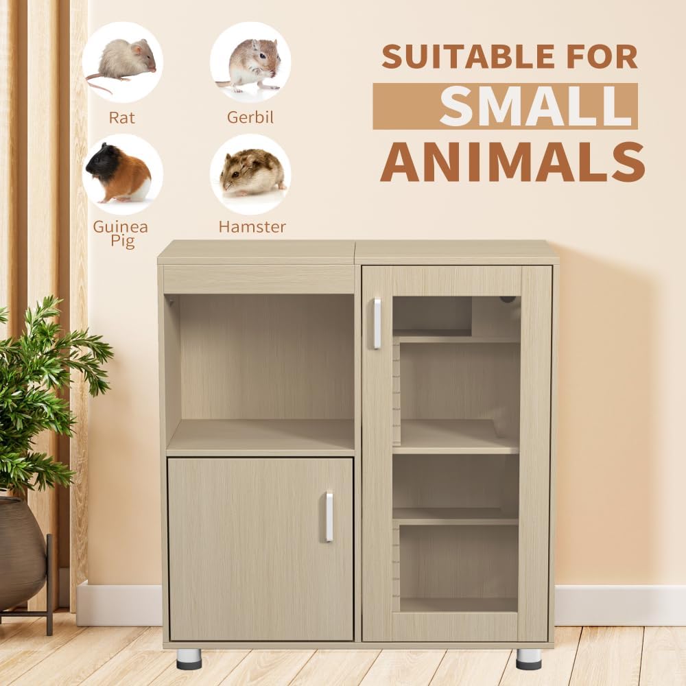 Wooden Multi-Level Small Pet Habitat - GlobalHabitat Supply