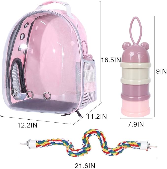 Pink Bird Backpack Carrier - Image 2