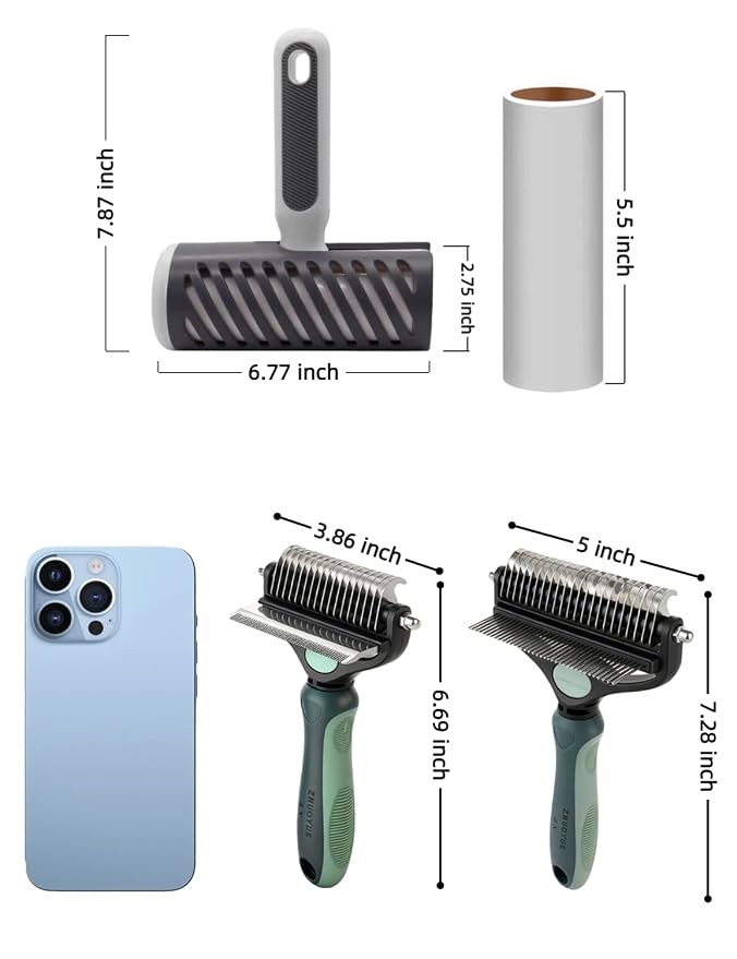 3-in-1 Deshedding Dog Brush, Deshedding Dog Grooming Brush & Undercoat Rake - Image 7