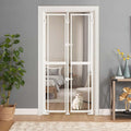 unipaws Transparent Clear Cat Safety Gate, Auto Closing and No Drilling Plus by unipaws