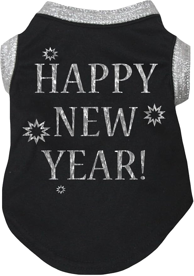 Petitebella Bling Happy New Year Puppy Dog Shirt by Petitebella