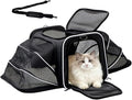 Double Expandable Cat Carrier, Airline Approved Soft-Sided Pet Travel Carrier by Srinlon