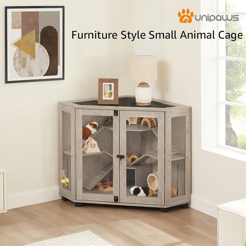 unipaws Chinchilla and Hedgehog Cage, Large - GlobalHabitat Supply