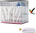 Large Bird Cage Cover, Bird Cage Seed Catcher, Adjustable Soft Airy Nylon Mesh by DECKALY