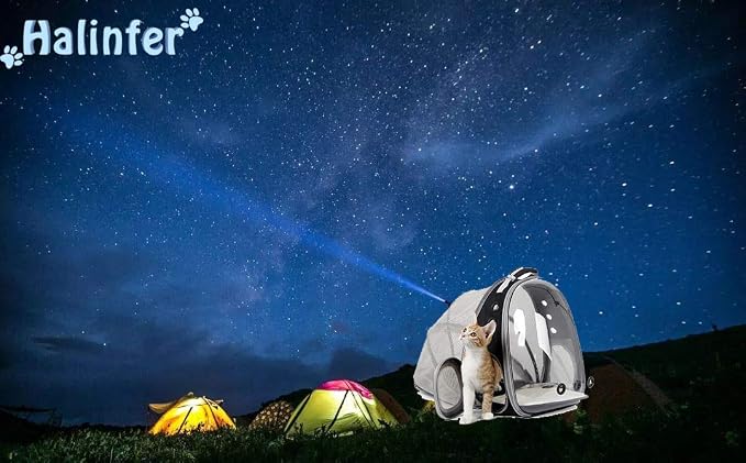 Cat Bubble Backpack with Fan, Fit up to 12 lbs, Space Capsule Astronaut Clear - Image 6
