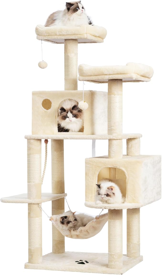 Hey-brother Large Multi-Level Cat Tree Condo Furniture by Hey-brother