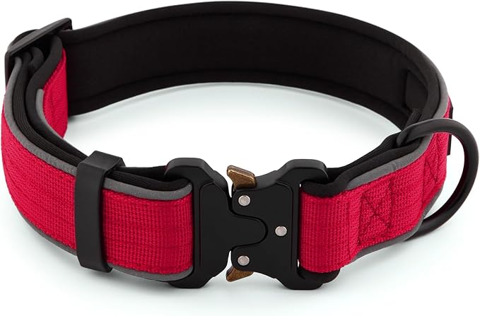 Plutus Pet Tactical Dog Collar, Reflective, Adjustable Heavy Duty Dog Collar - Image 2