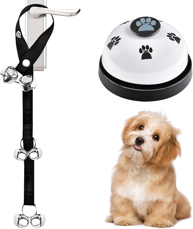 2 Pack Dog Doorbells, Pet Training Bells by JIMEJV