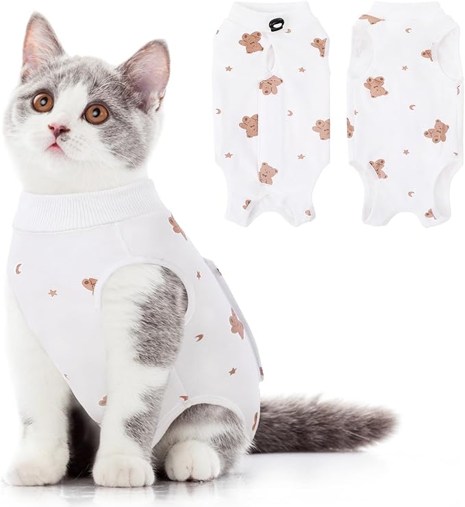 SUNFURA Cat Recovery Suit, Kitten Surgical Full Bodysuit by SUNFURA