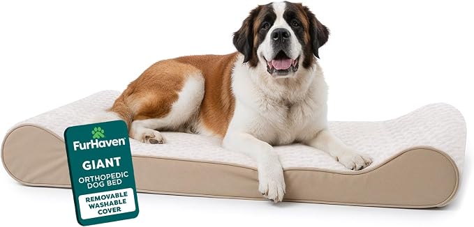 Furhaven Orthopedic Dog Bed for Extra Large Dogs w/ Removable Washable Cover by FurHaven