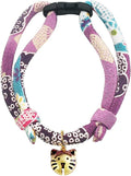 PetSoKoo Cat Collar with Kitty Face Bell. Cute Japan Chirimen Kitten Collar. by PetSoKoo