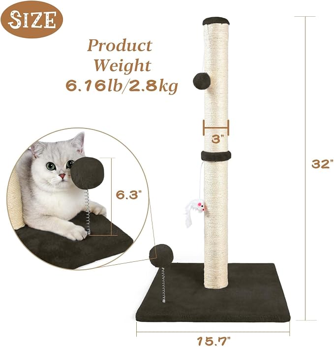 ANWA 32" Tall Cat Scratching Posts - Image 2
