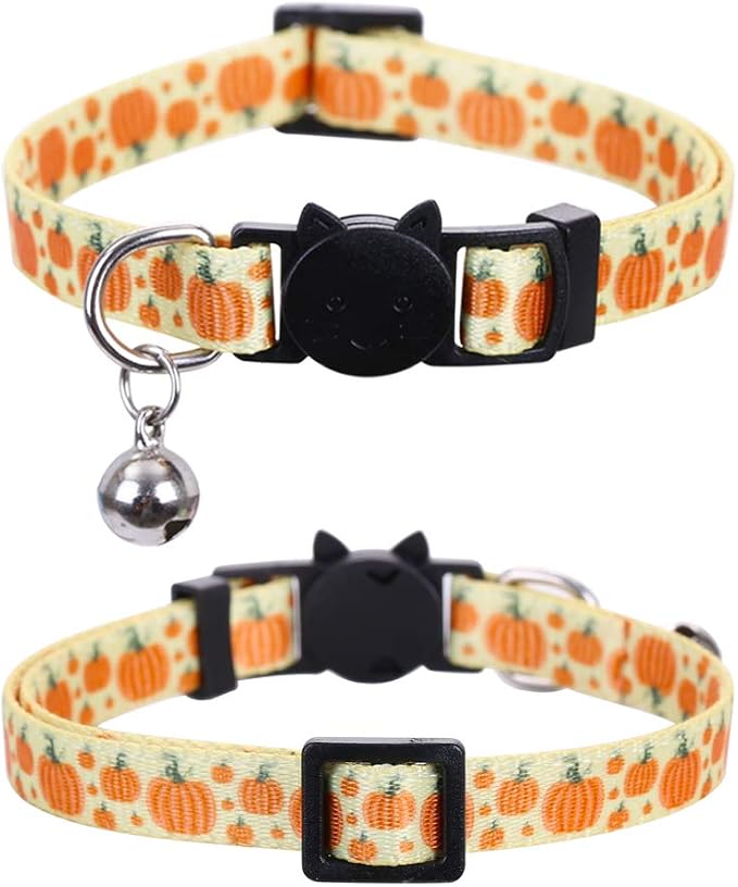 3 Pack/Set Thanksgiving Day Cat Collar Breakaway Bell Fall Autumn - Image 4