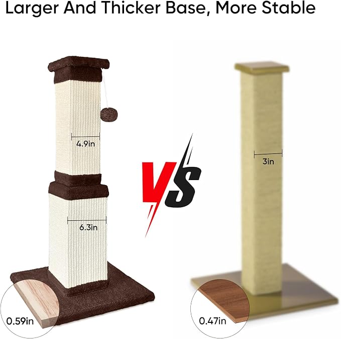 AGYM 32 Tall Cat Scratching Post - Image 5