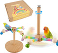 Bird Perch Toy, 360°Interactive Rotating Bird Perches by HOORITO