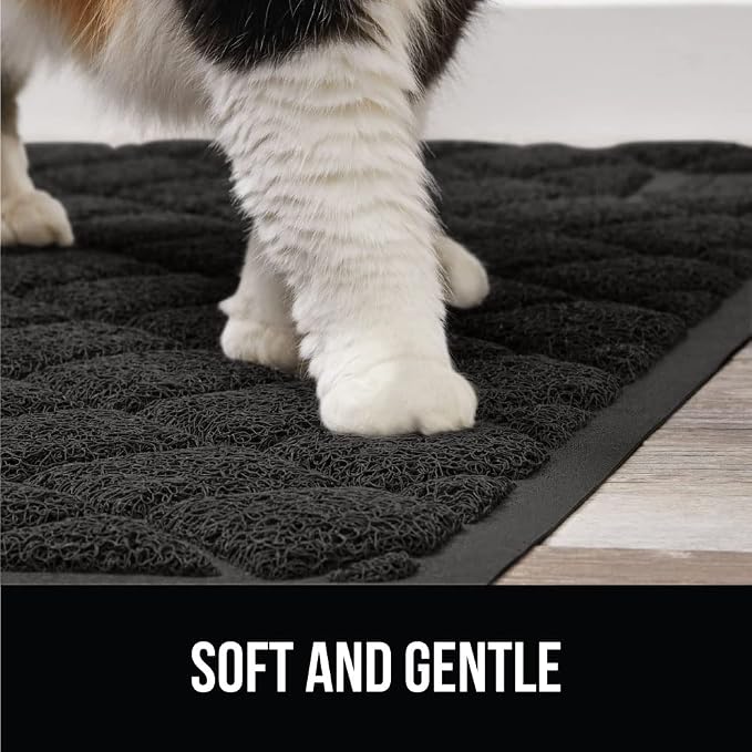 GORILLA GRIP Cat Litter Box Mat, 35x23 2 Pack, Water Resistant, US Designed - Image 8
