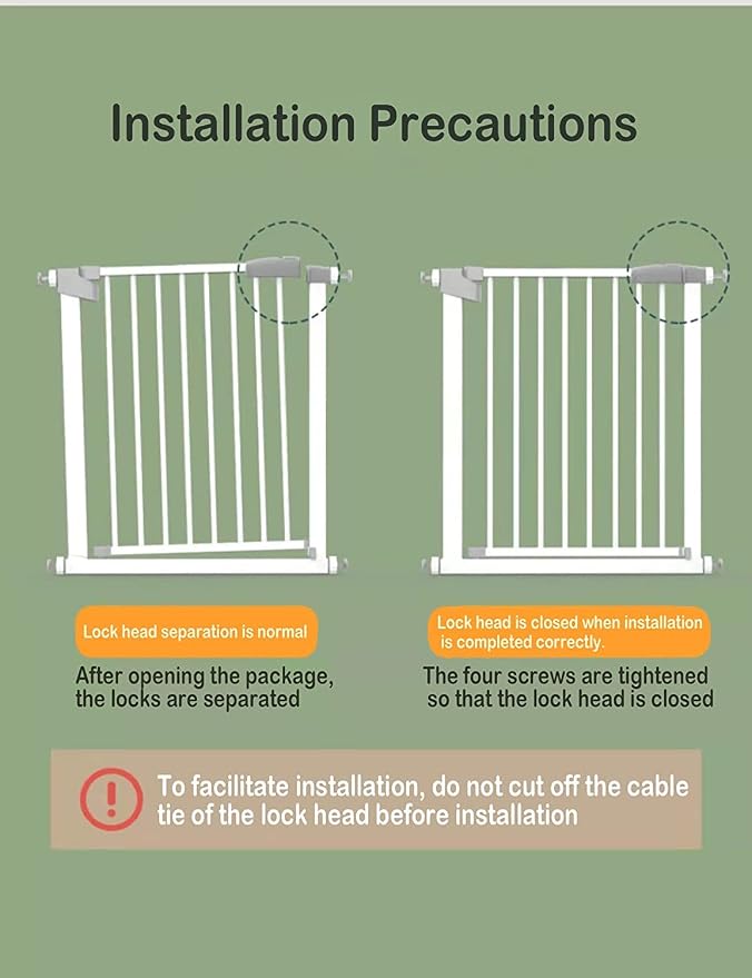 Extra Long Baby Gate Extra Wide, Large Dog Gate Indoor, Child Proof Gate - Image 6