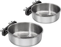 Small+Medium Bird Feeding Dish Cups, Parrot Food Bowl Cage by DVHEY