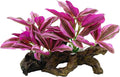 Smoothedo-Pets Fish Tank Decorations Aquarium Decor Ornaments Betta Pink Leaf by EnvironmentFriendlyArtificialPlasticPlantAquariumDecoration