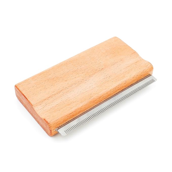 Deshedding Dog Brush with Wood Handle, Grooming Brush - Image 6