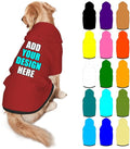 Custom Dog Hoodie Personalized Photo Text Logo Name Dog Clothes, Soft & Warm by Mynvzrk