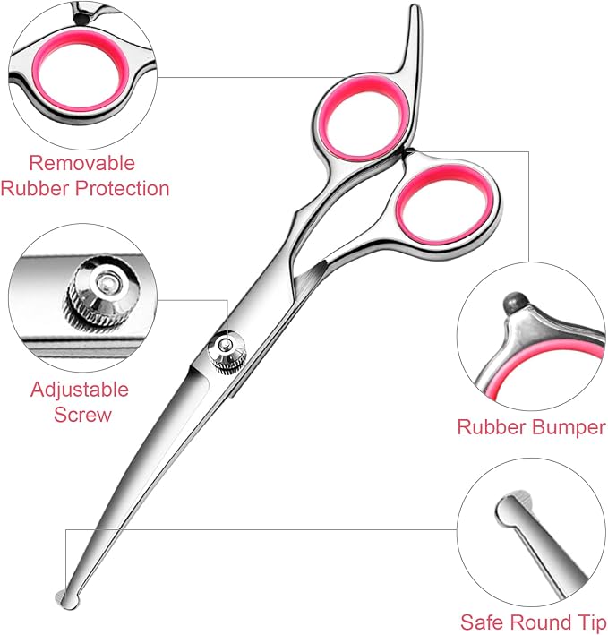 Professional Dog Grooming Scissors Kit, Titanium Coated Dog Scissors - Image 2