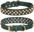 Spiked Dog Collar Soft Pu Leather Mushrooms Rivet Spike Studded Puppy by Unknown