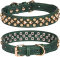 Spiked Dog Collar Soft Pu Leather Mushrooms Rivet Spike Studded Puppy by Unknown