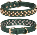 Spiked Dog Collar Soft Pu Leather Mushrooms Rivet Spike Studded Puppy by Unknown