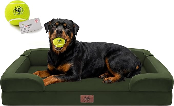 Orthopedic Dog Bed for Extra Large Dogs, XXL Waterproof Egg Crate Memory Foam by FollowSongPuppy