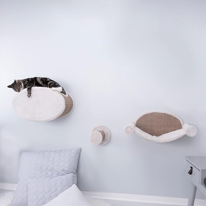 Trixie Liam Wall Mounted 3 pcs Lounge Set, and Step, 18.8" L x 11.0" W x 11.3" - Image 3