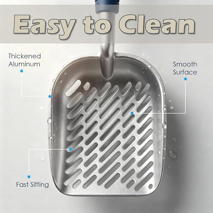 Heavy-Duty Metal Cat Litter Scoop - Image 4