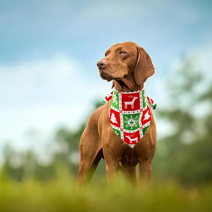 30 Pack Christmas Happy New Year Dog Bandanas Bulk 33 Inch Large Dog Bandanas - Image 6