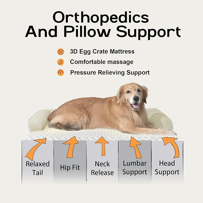 Dog Bed Large Sized Dogs-Orthopedic Waterproof Bed - Image 2