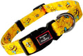 Roses&Poetry Dog Collar with Colourful Bee Patterns, Adjustable Durable Puppy by RosesPoetry