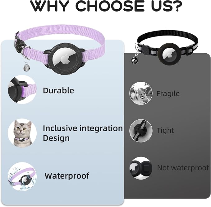 AirTag Cat Collars, Stretchy Collar - Image 7