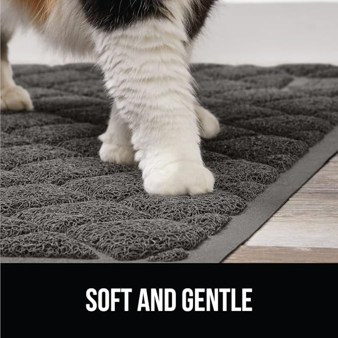 GORILLA GRIP Cat Litter Box Mat, Water Resistant, US Designed Kitty Litter - Image 8