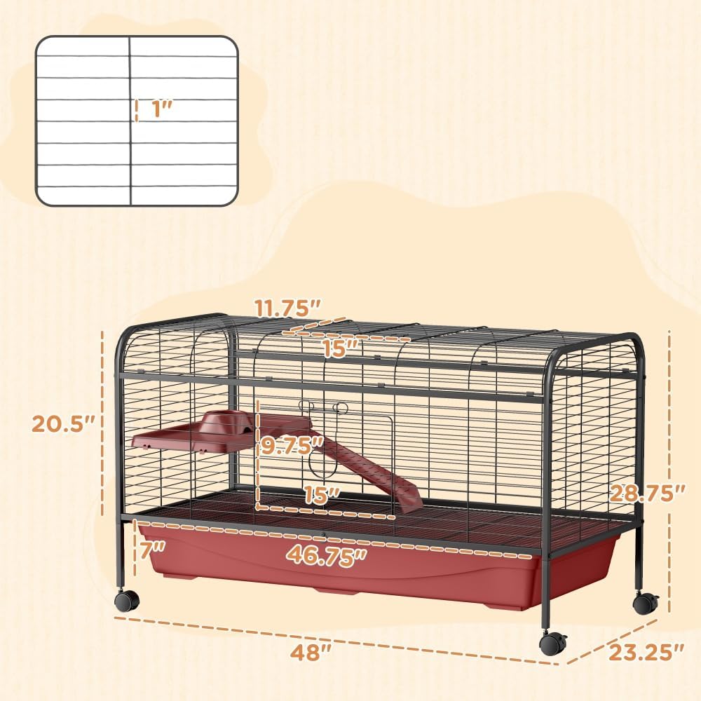 Wire Mesh Small Animal Habitat with Removable Tray - GlobalHabitat Supply
