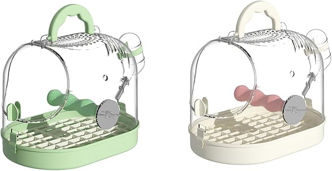 Easy to Carry Bird Cage with Watering Bottle High Ventilated Carriers Travel - Image 4