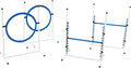 Better Sporting Dogs 4 Pack Adjustable Dog Agility Jumps w/Safety-Focused by BetterSportingDogs