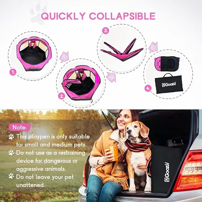 Portable Large Pet Cat Playpen for Indoor Outdoor Cats, Foldable Big Dog - Image 5