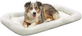 MidWest Homes for Pets QuietTime Dog Bed – White Fleece Bolster, Ultra-Soft and by MidWestHomesForPets