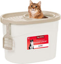 IRIS USA Top Entry Cat Litter Box, Large Enclosed by IRISUSA