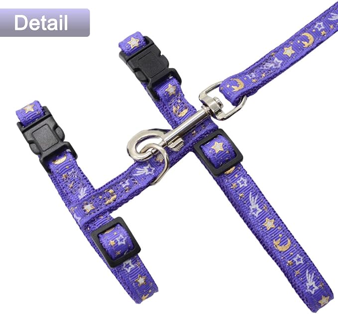 Cat Harness and Leash Set for Outdoor Walking Escape Proof Adjustable Soft - Image 2