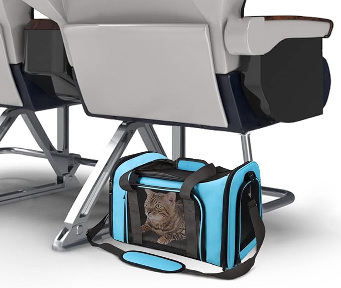 Henkelion Pet Carrier for Small Medium Cats Puppies up to 15 Lbs, Airline - Image 4