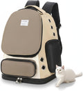 Cat Backpack Carrier, TSA Airline Approved Pet Travel Bag by GixDix